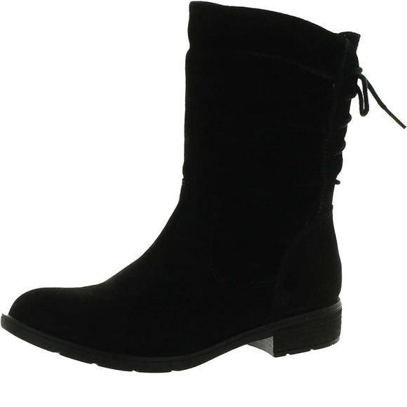 Sofft Boots- Sofft Sharnell Low- Lace up in back of boot- Black Suede- Size 11 - Picture 2 of 3